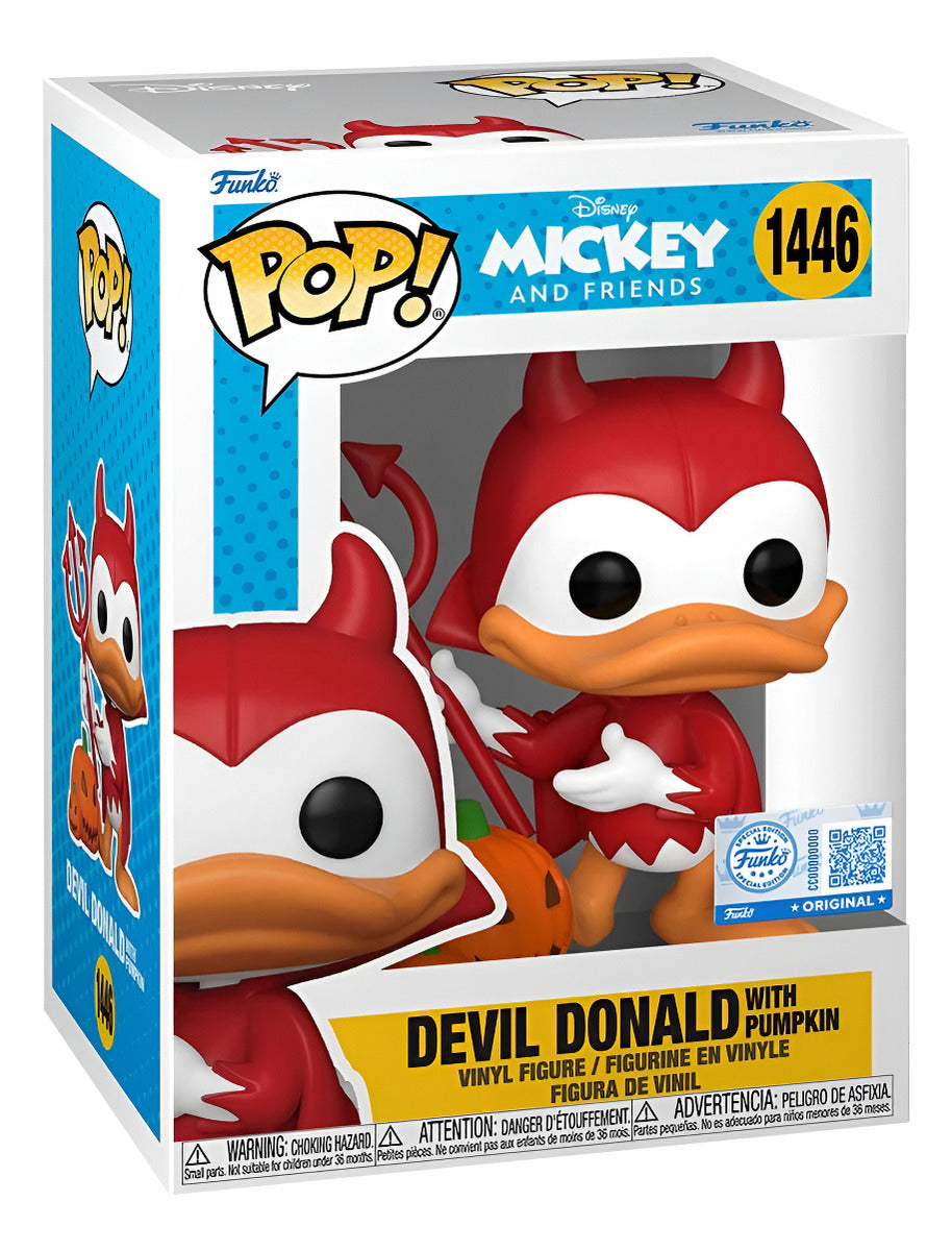 Funko Pop! Mickey And Friends Devil Donald With Pumpkin