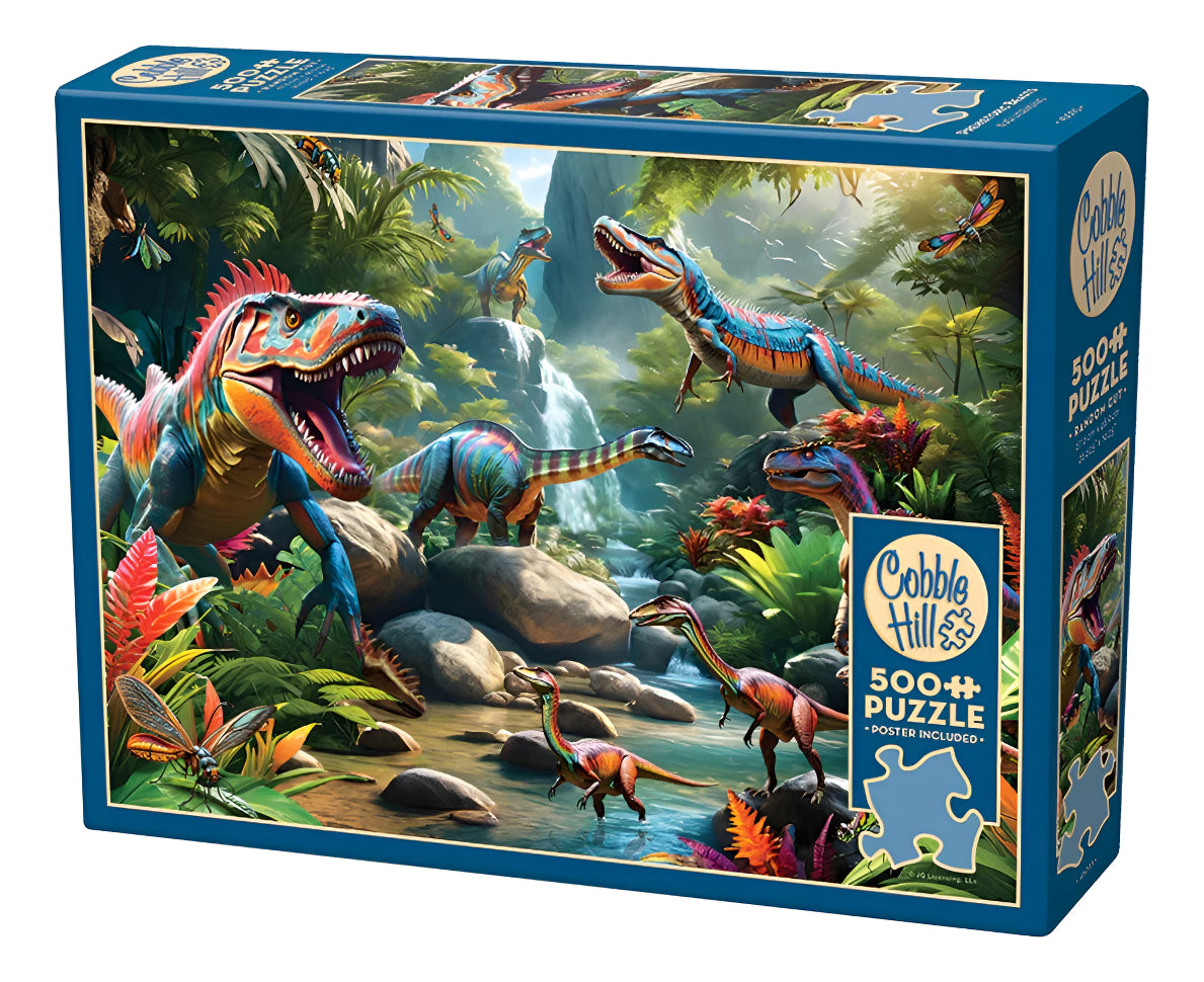 Rompecabezas Prehistoric Beasts Cobble Hill 500 Piezas