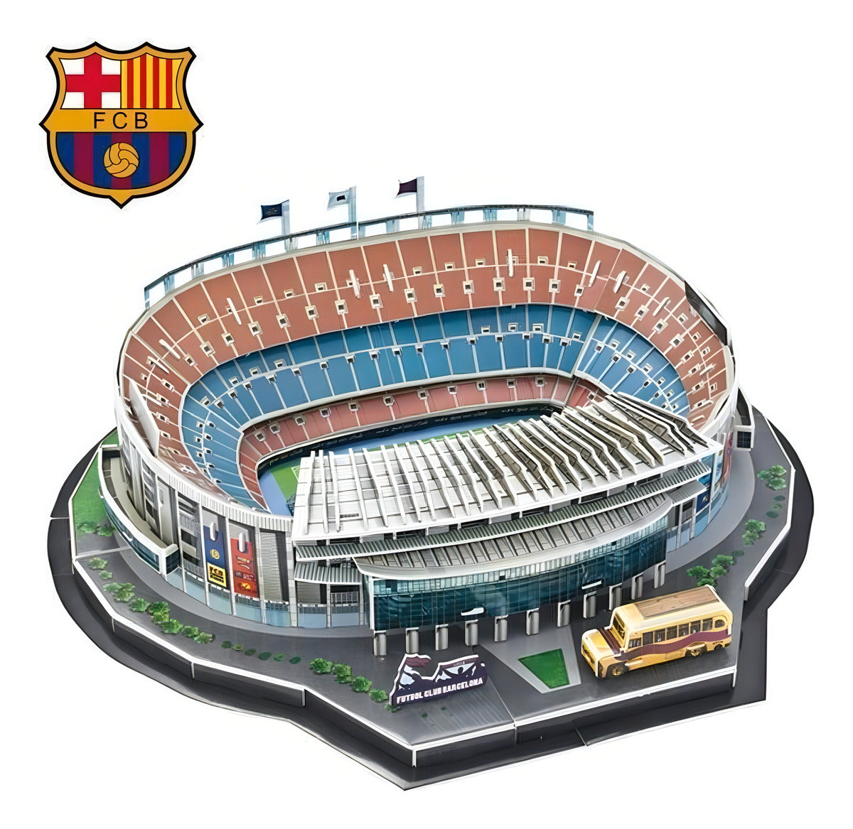 Rompecabezas 3d Nanostad Estadio Camp Nou Barcelona Laliga