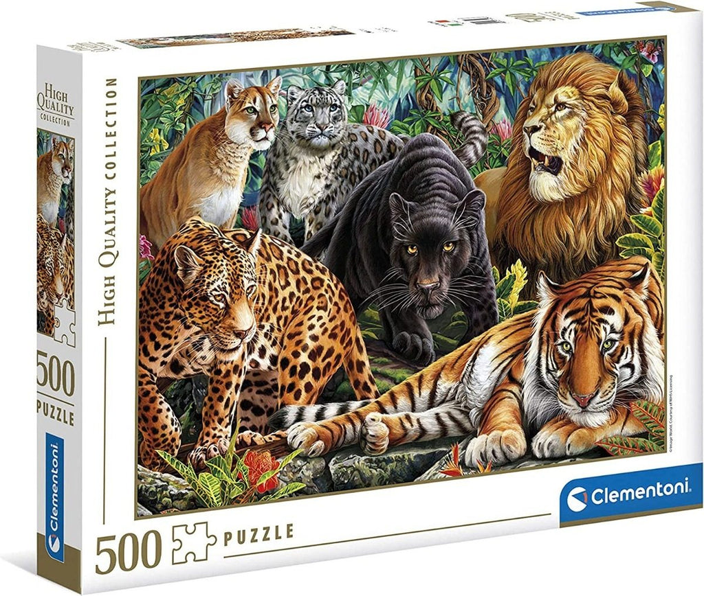 35126 Felinos Salvajes Rompecabezas Clementoni 500 Piezas