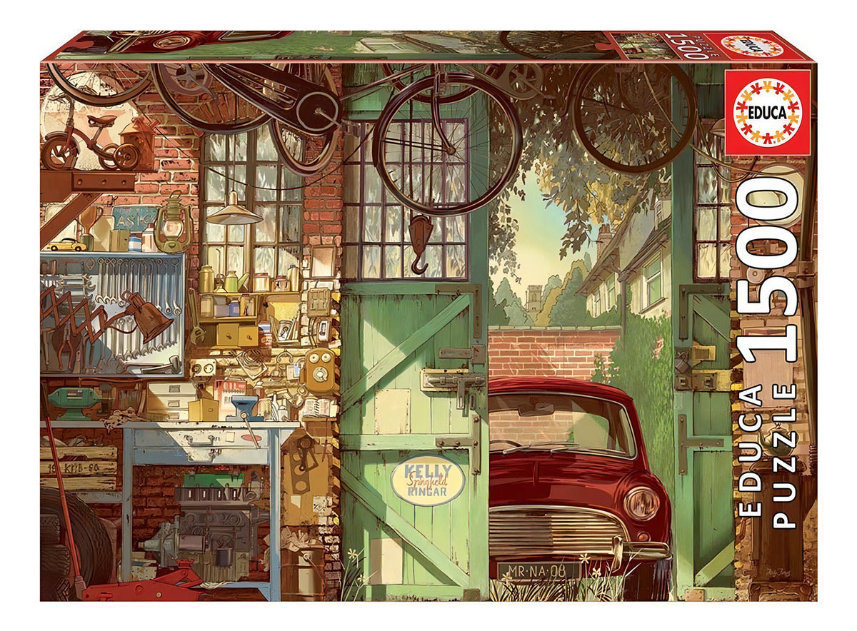 Puzzle Rompecabeza 1500 Piezas Garage Antiguo Educa 18005