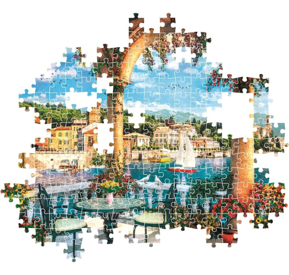 Rompecabezas Vista De Lago Como Compact  Clementoni 1000 Pzs