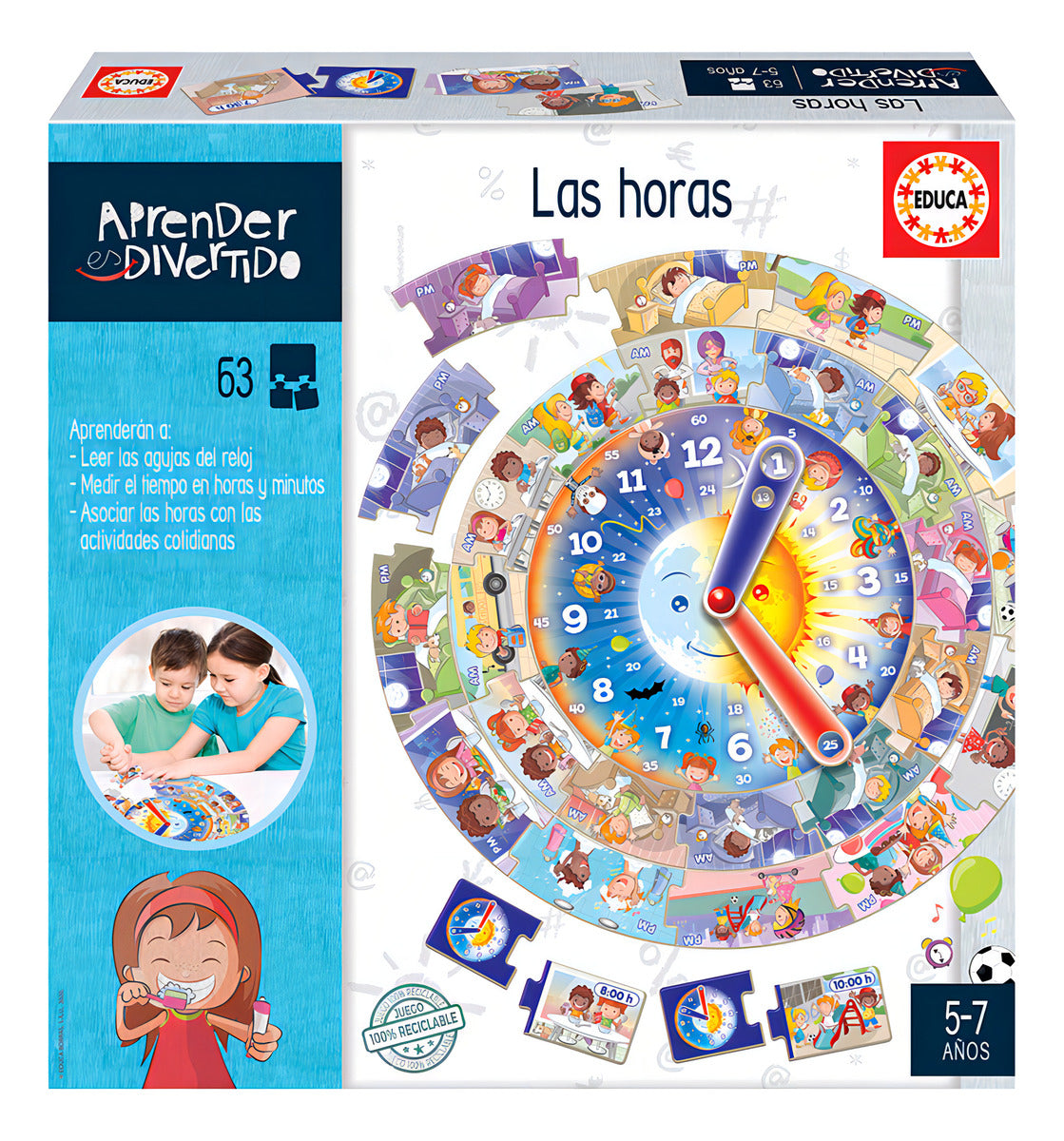 Puzzle Circular Educa 18698 Actividades Niños 5-7 Años