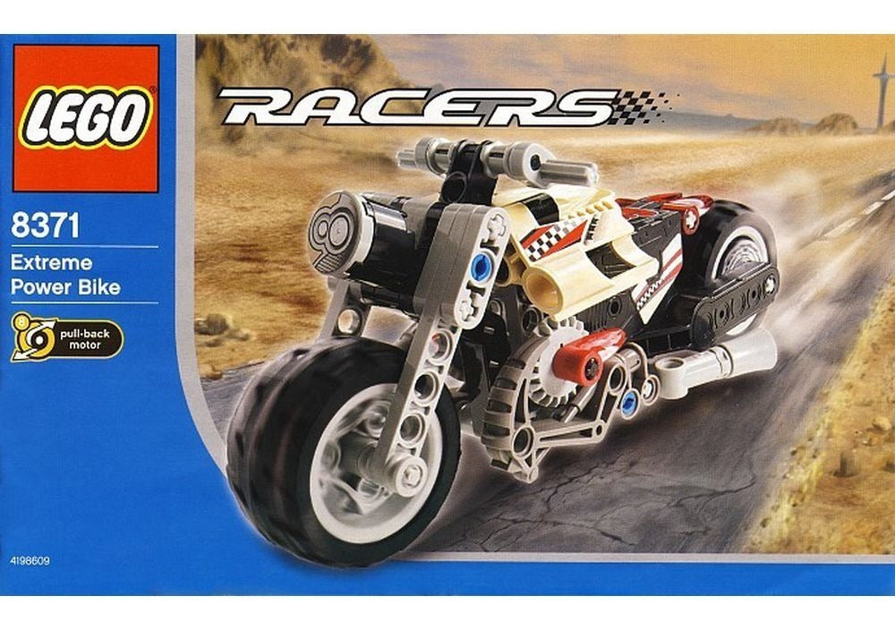 Lego Racers Extreme Power Bike Motocicleta Retropropulsión