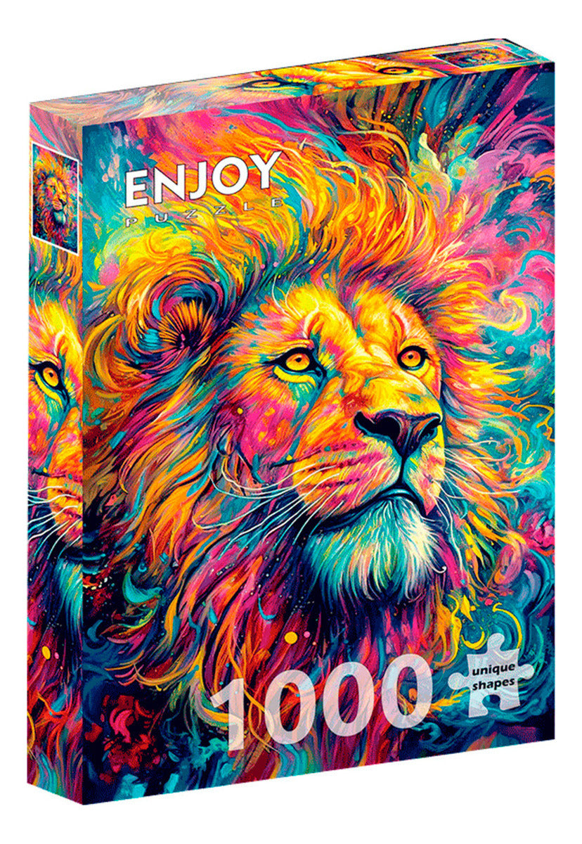 Rompecabezas 1000 Piezas León Modelo 2205 Material Cartón Enjoy Puzzle