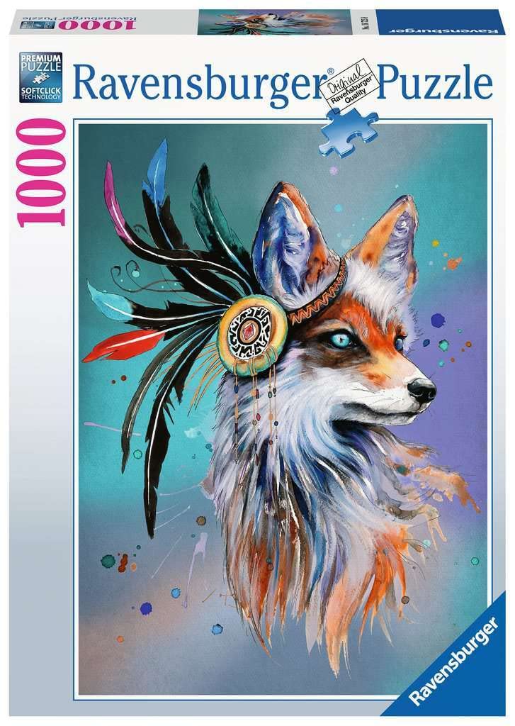 Ravensburger Spirit Fox - Rompecabezas de 1000 Piezas para Adultos y niños de 12 años, Rompecabezas de Animales