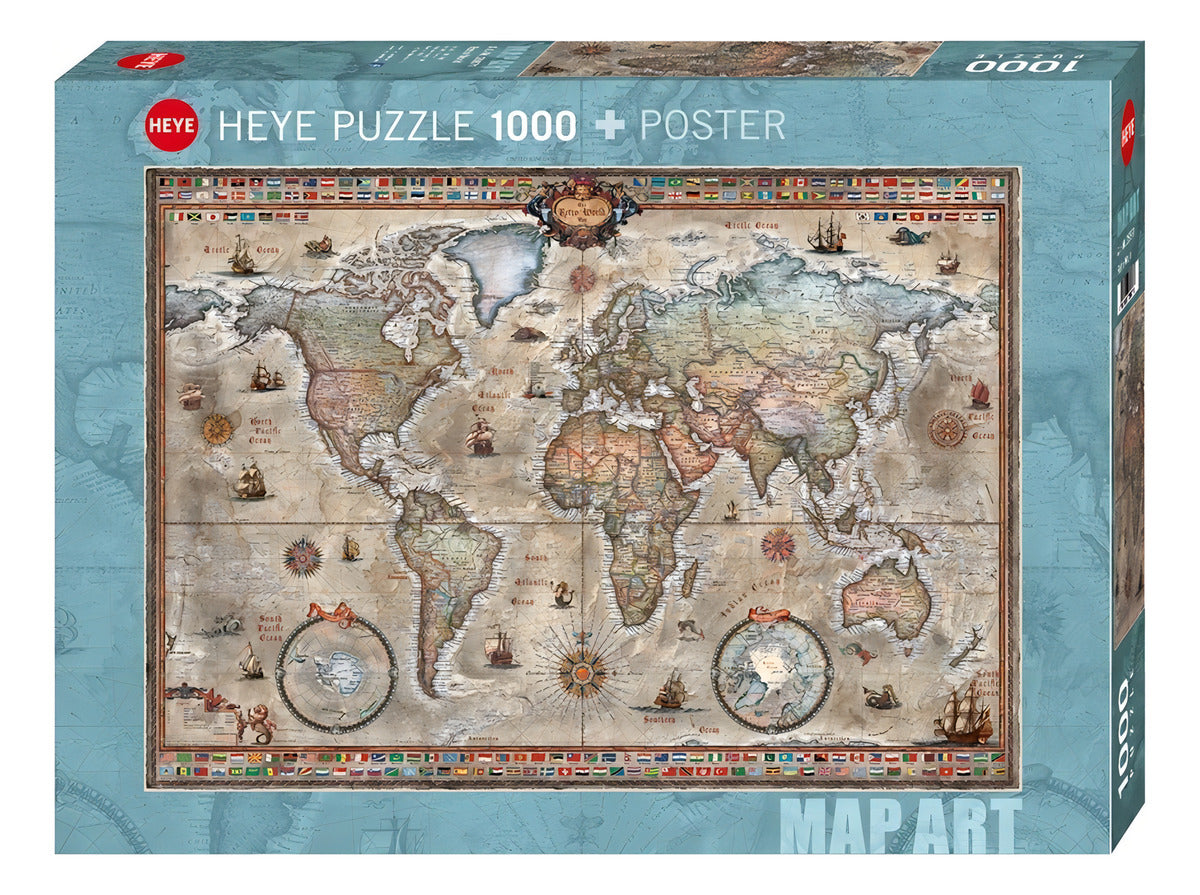 Rompecabezas Heye Map Art De 1000 Piezas
