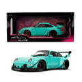 Jada Pink Slips RWB Porsche Kei Kishi - Modelo Fundido a Escala 1:18 con Puertas de Apertura y dirección de Trabajo, para coleccionistas y entusiastas de 14 años en adelante