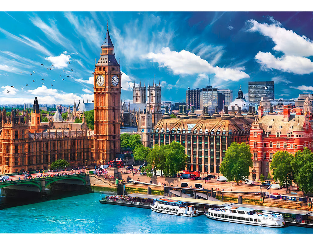 Rompecabezas Trefl Día Soleado En Londres Con 500 Piezas 14