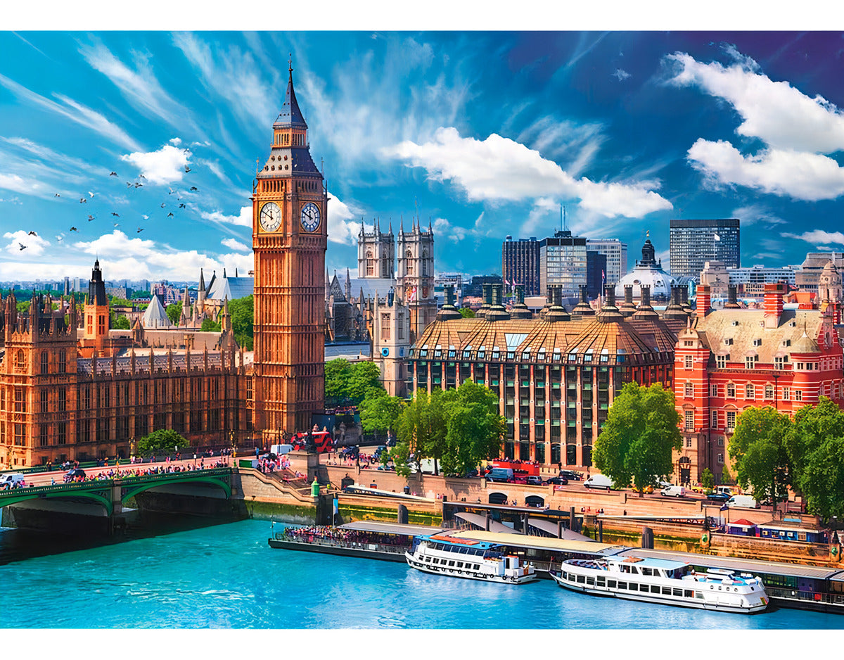 Rompecabezas Trefl Día Soleado En Londres Con 500 Piezas 14