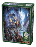 Rompecabezas La Cueva Del Dragon Azul 1000 Pz Cobble Hill Fantasia Magic Blue Dragon