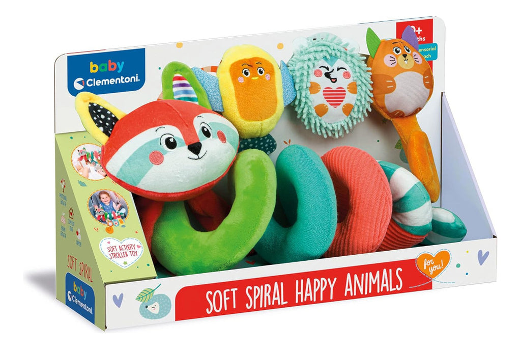 Baby Clementoni Soft Spiral Happy Animals