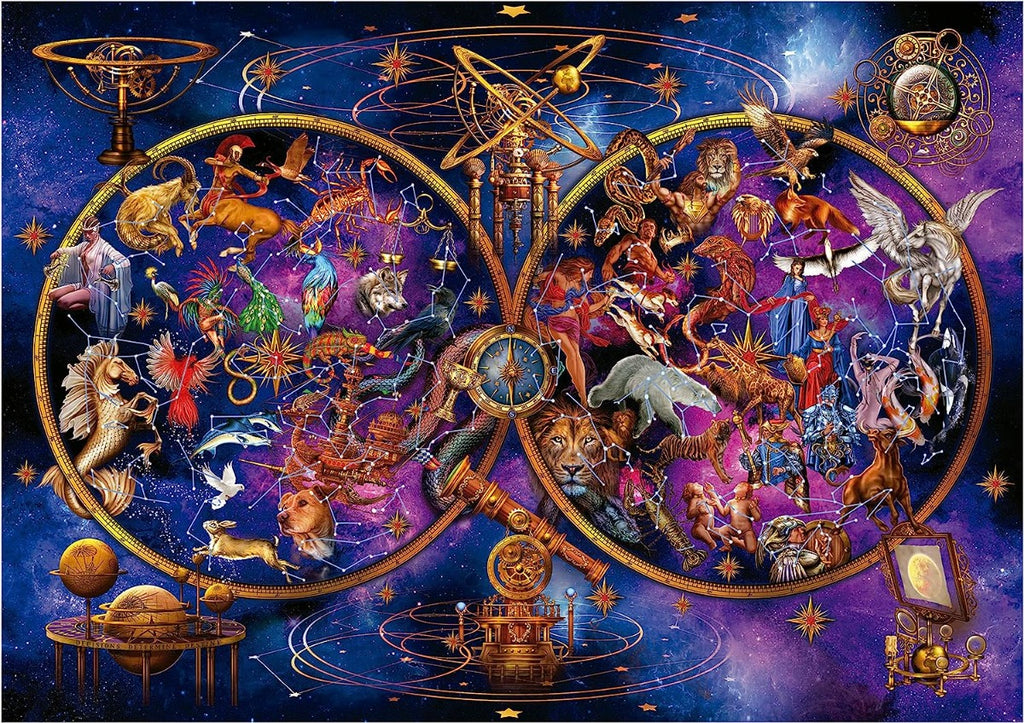 Constelaciones Astrología Neón Rompecabezas 1000 Pieza Educa