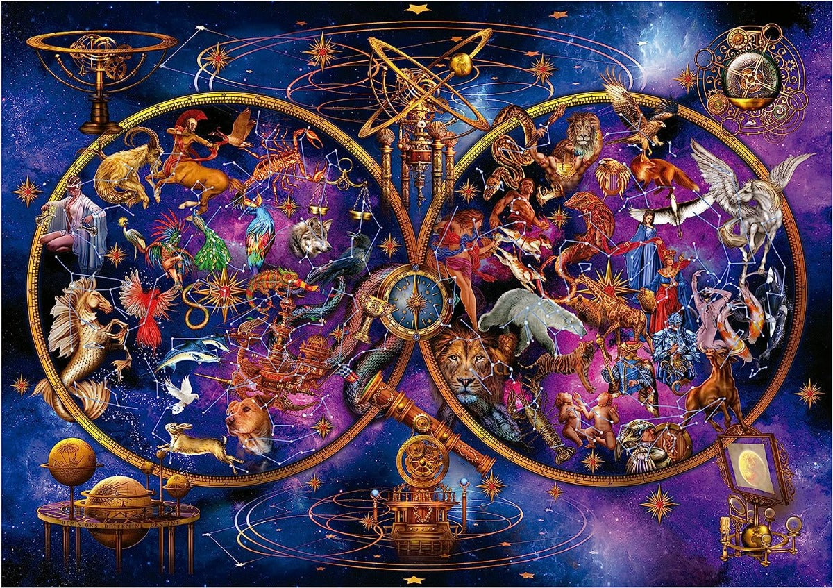 Constelaciones Astrología Neón Rompecabezas 1000 Pieza Educa