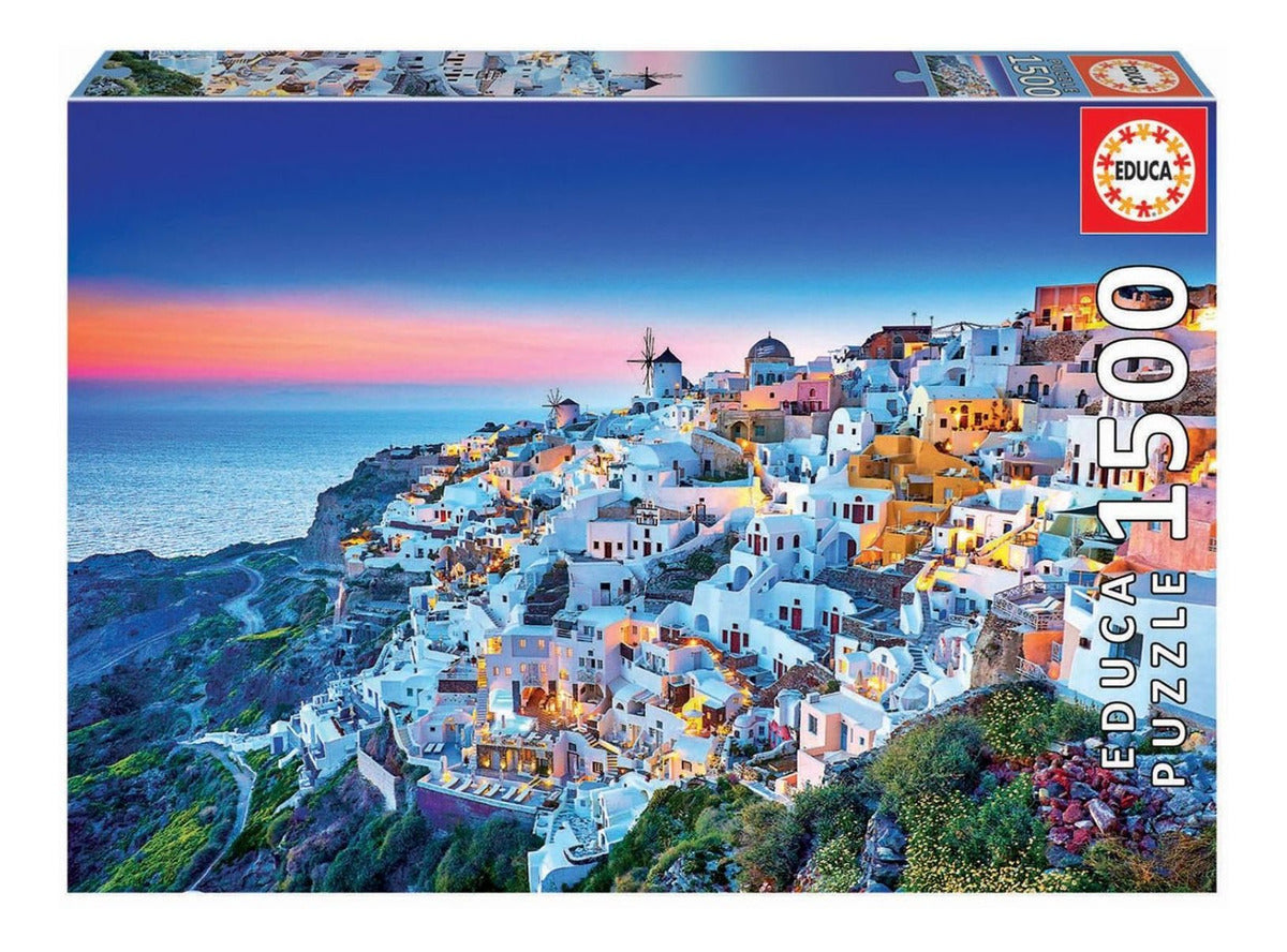 Puzzle Rompecabezas 1500 Piezas Santorini Grecia Educa