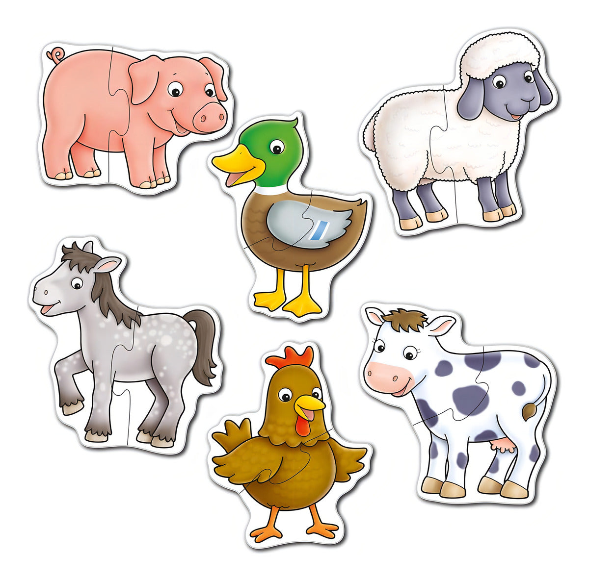 Rompecabezas Farmyard Animales De La Granja Orchard Toys
