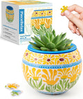 Piecerelax  Maceta De Rompecabezas 3d 80 Pz Flores De Verano