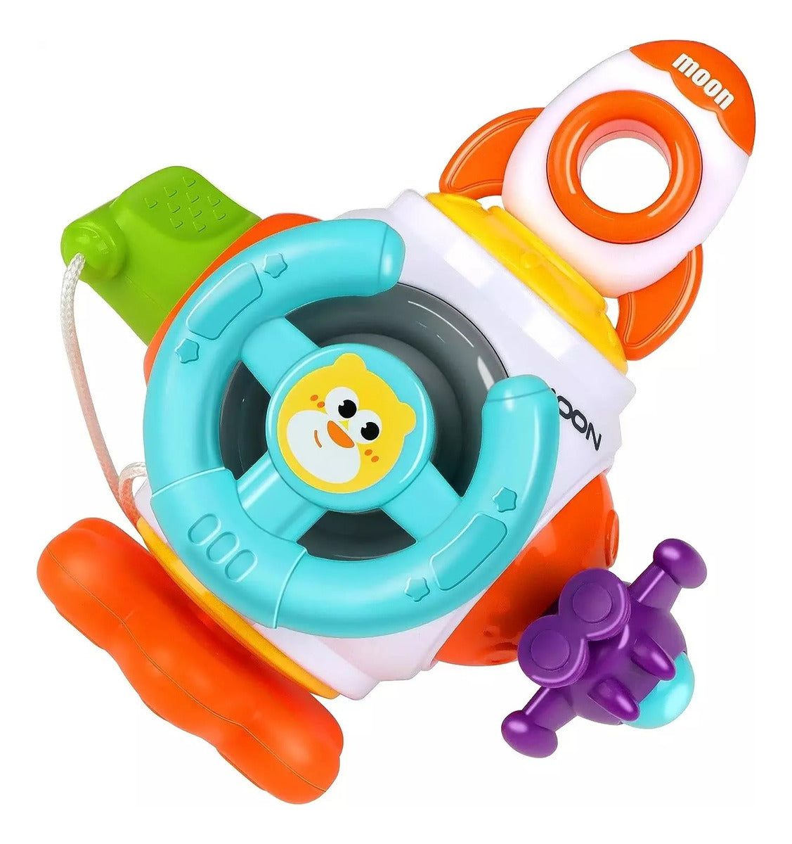 Juego Para Bebé Cohete Espacial Montessori 6 En 1