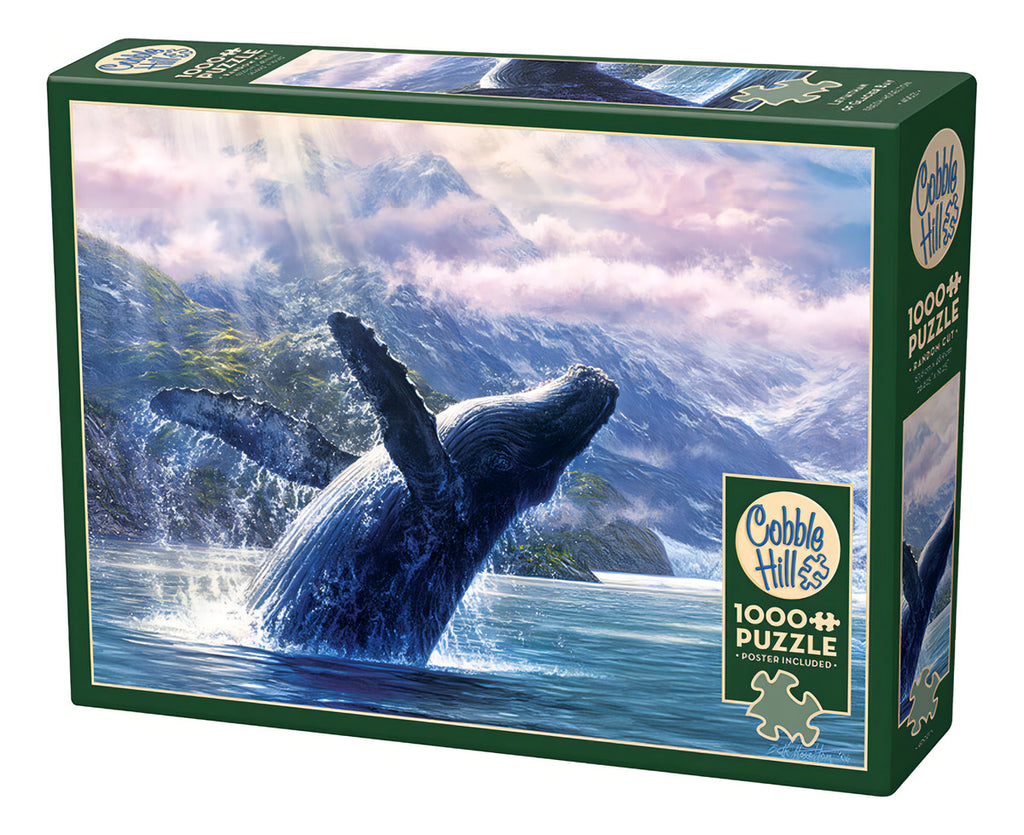 Rompecabezas Ballena En La Bahia 1000 Pz Cobble Hill Naturaleza