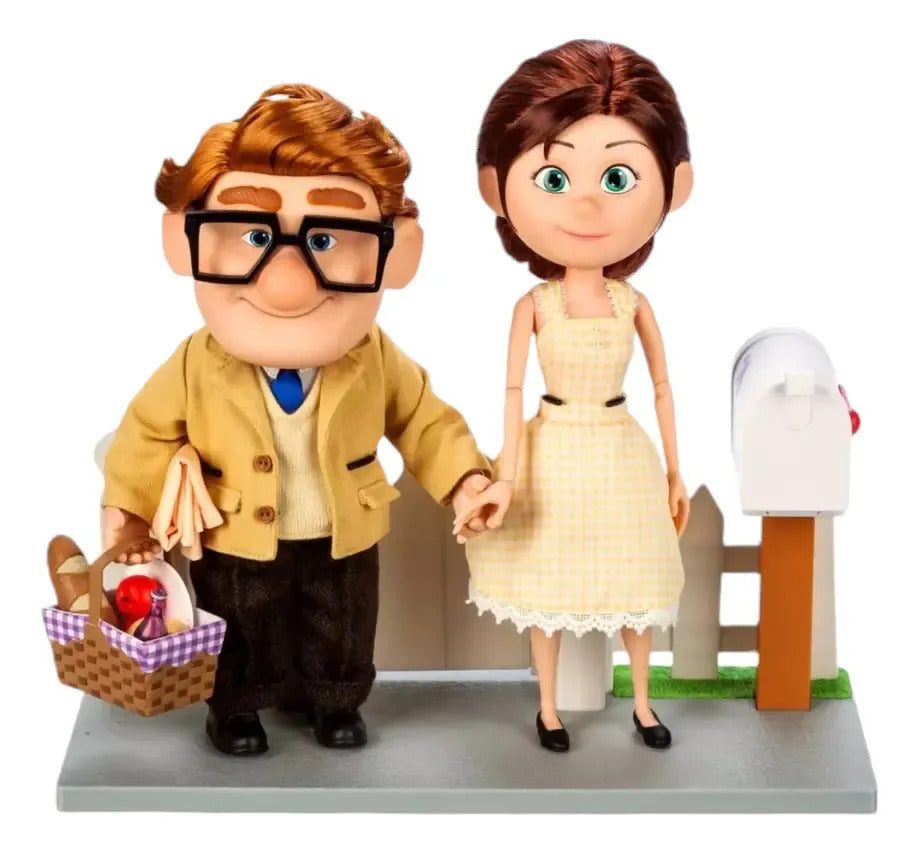 Disney Figuras Up Ellie Y Carl, 15.o Aniversario Limitados