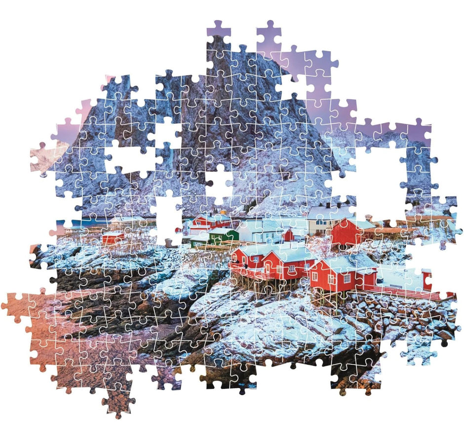 Rompecabezas Clementoni Villa Hamnoy Lofoten Compact 500 Pzs