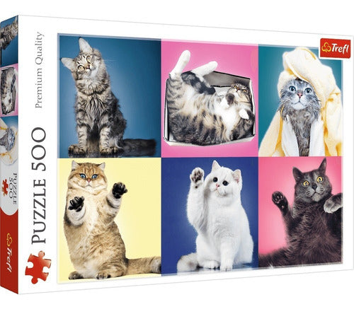 Rompecabezas Puzzle De 500 Piezas Trefl Gatitos 37377