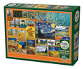 Rompecabezas Galeria Vincent Van Gogh 1000 Pz Cobble Hill Coleccion Arte Noche Estrellada Autorretratos