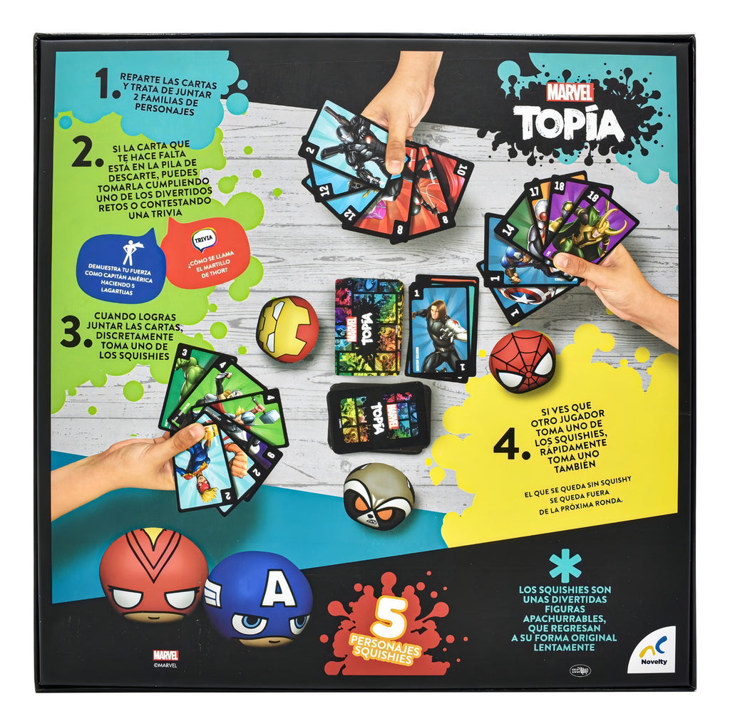Juego De Mesa Marvel Topia Mod.jca-3620 Marca Novelty