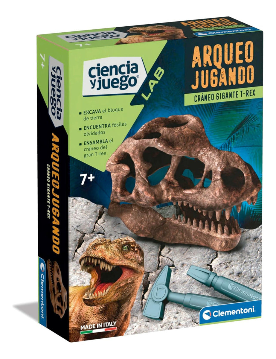 Clementoni T-rex Skull, Kit Creativo Y Científico