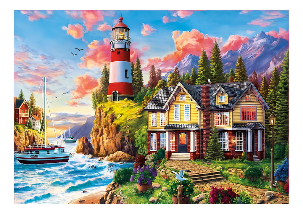Puzzle Rompecabeza 3000 Pzs Faro Cerca Del Océano 18507