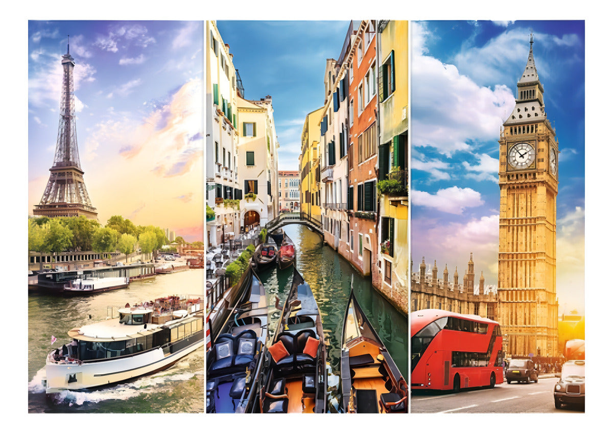 Rompecabezas Trefl Trip Around Europe 45009 De 4000 Piezas