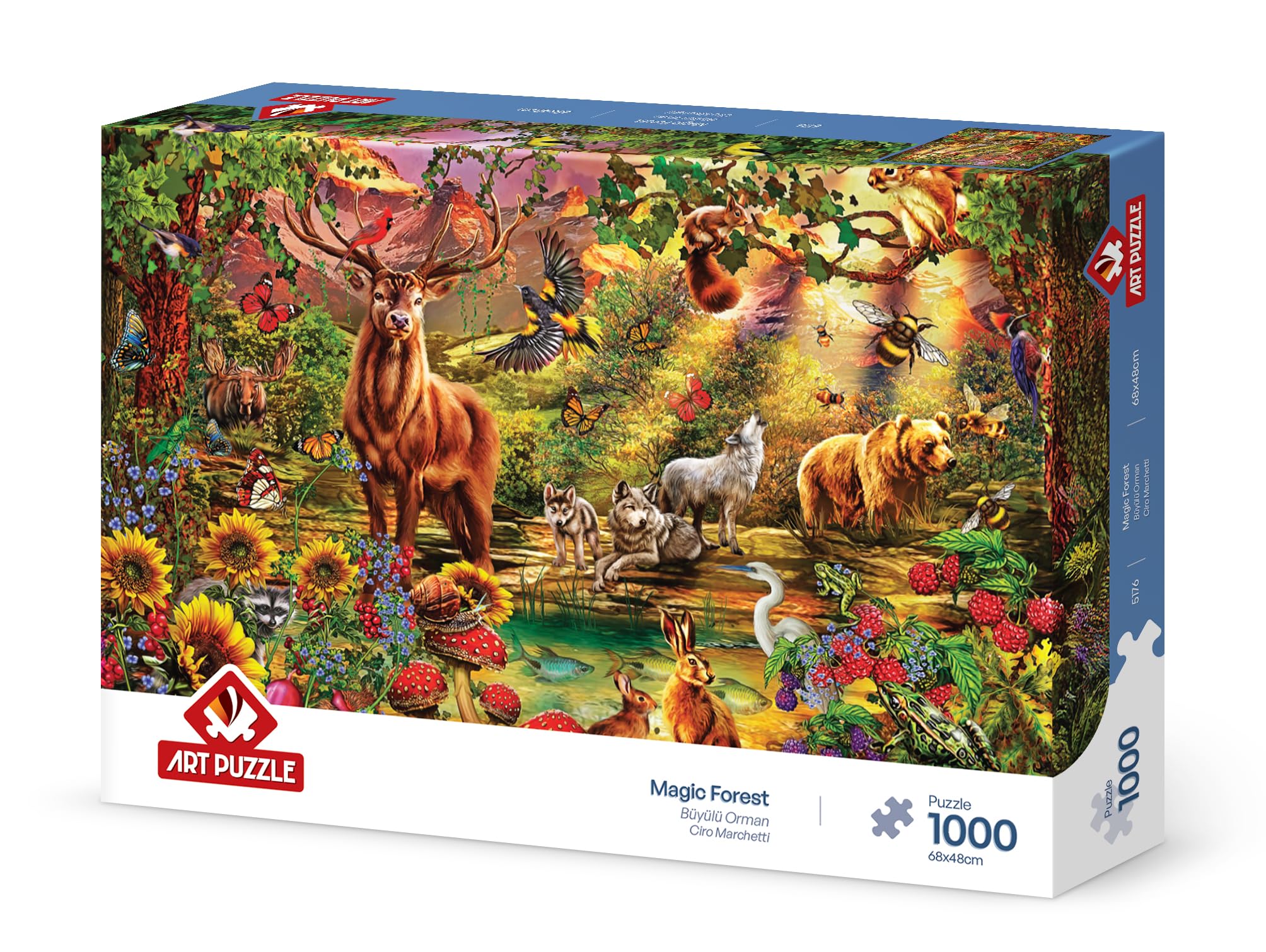 Art Puzzle  bosque mágico 1000 Puzzle