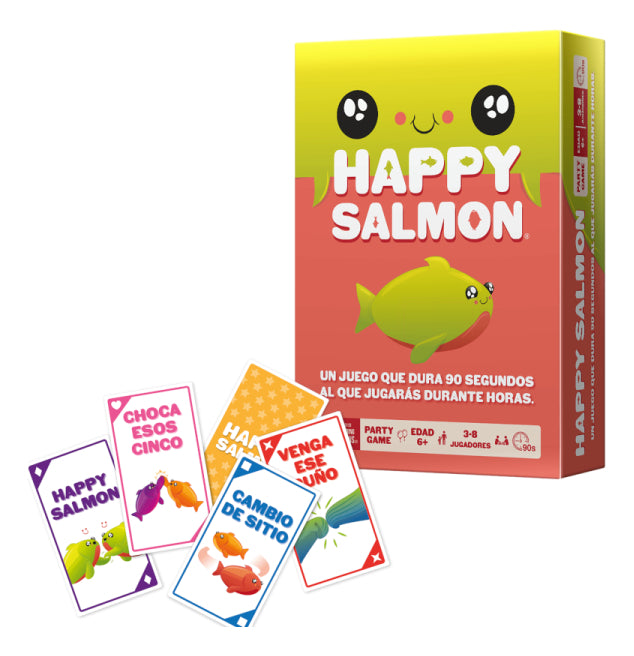 Happy Salmon Juego De Cartas Rápido Y Divertido Para 3 A 6 Jugadores Ideal Para Familias Y Reuniones