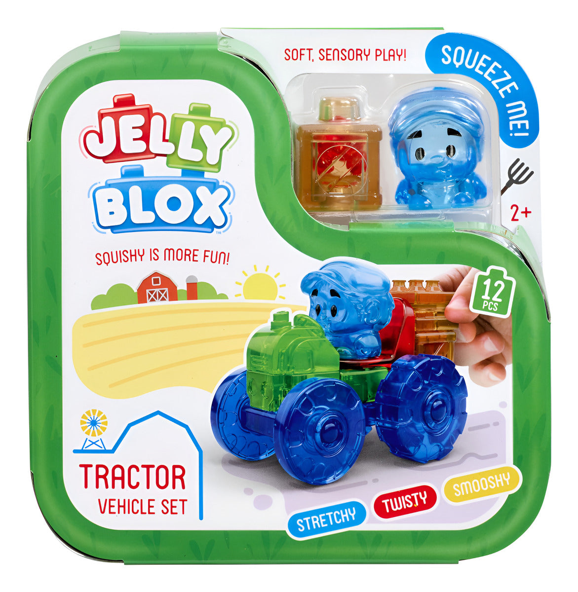 Jelly Blox Juego De Tractor | Incluye 12 Piezas | Bloques De
