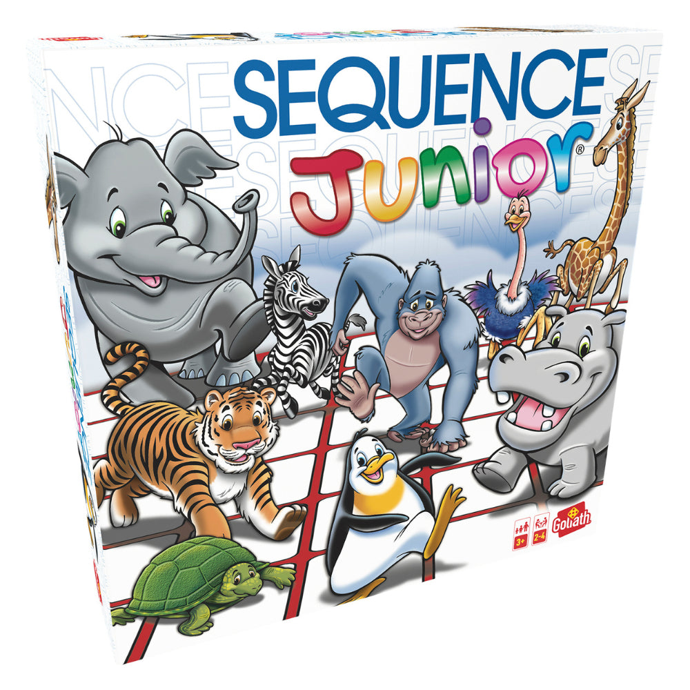 Sequence Junior Goliath Juego De Mesa Infantil Educativo Para 2 A 4 Jugadores Con Tablero Y Fichas Coloridas