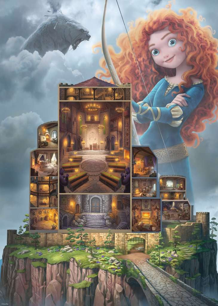 Rompecabezas Castillo Valiente Disney 1000pz Ravensburger