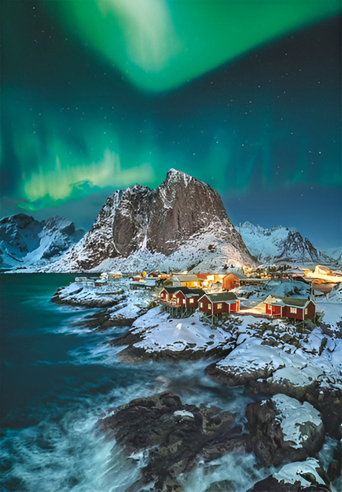Rompecabezas Luces De Norte Noruega 1000pz Clementoni Italia