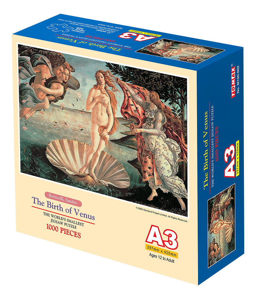 100-002 Birth Of Venus Rompecabezas Mini 1000 Piezas Tomax