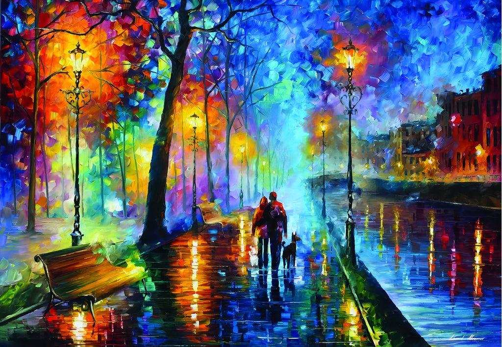 Leonid Afremov Melodía En La Noche 2000 Piezas Anatolian