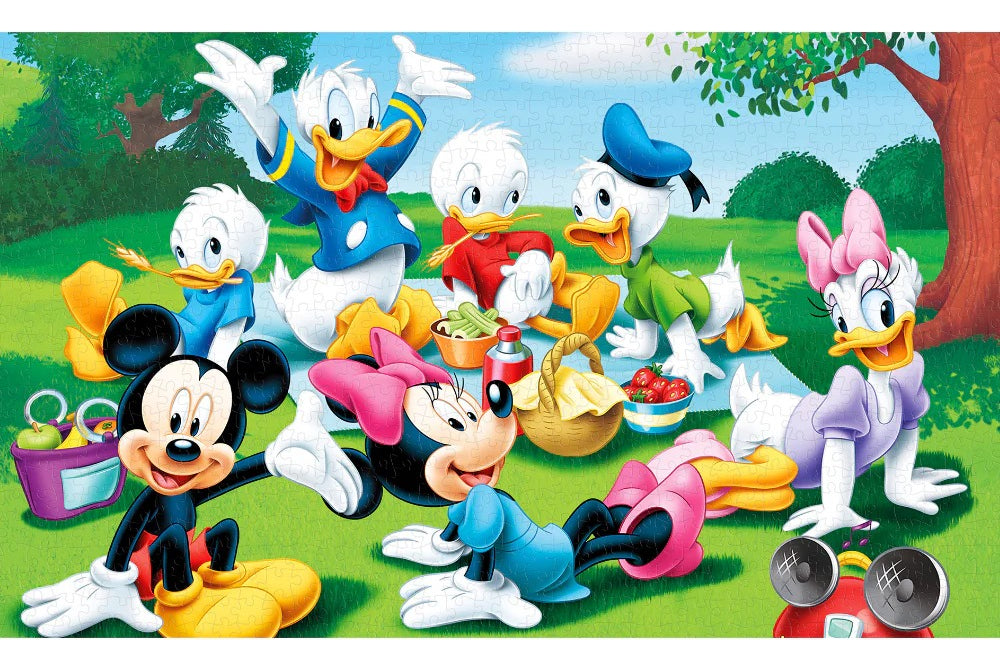 Rompecabezas Picnic Con Mickey 1000 Piezas De Plástico
