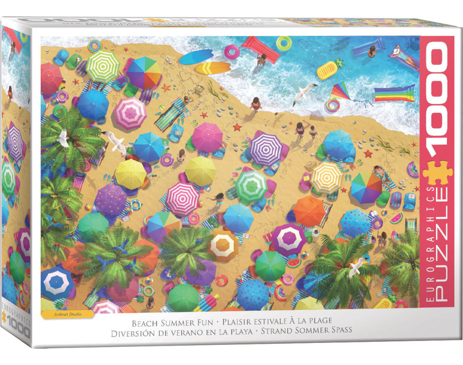 Rompecabezas Diversión De Verano  Playa Eurographics 1000 Pz