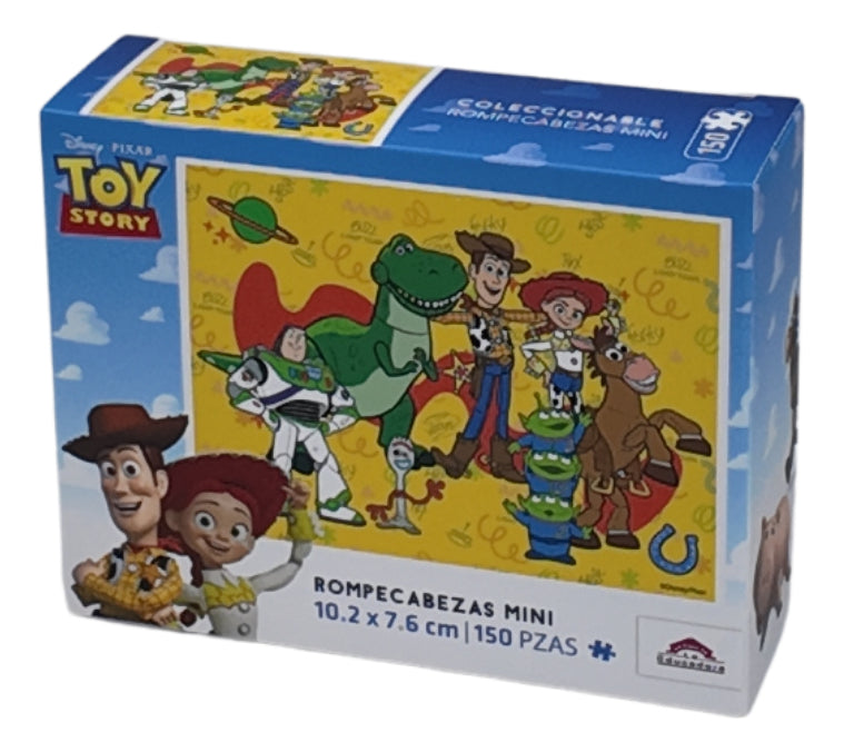 Rompecabezas Disney Toy Story 150 Piezas Miniatura Con Caballete Plástico Resistente No Necesita Pegamento