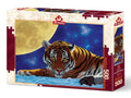 Puzzle Art Puzzle de 500 Piezas: Tigre Lunar | Rompecabezas desafiante para Adultos | Calidad Premium, Regalo Ideal para entusiastas de los Rompecabezas y diversión Familiar | Entretenimiento