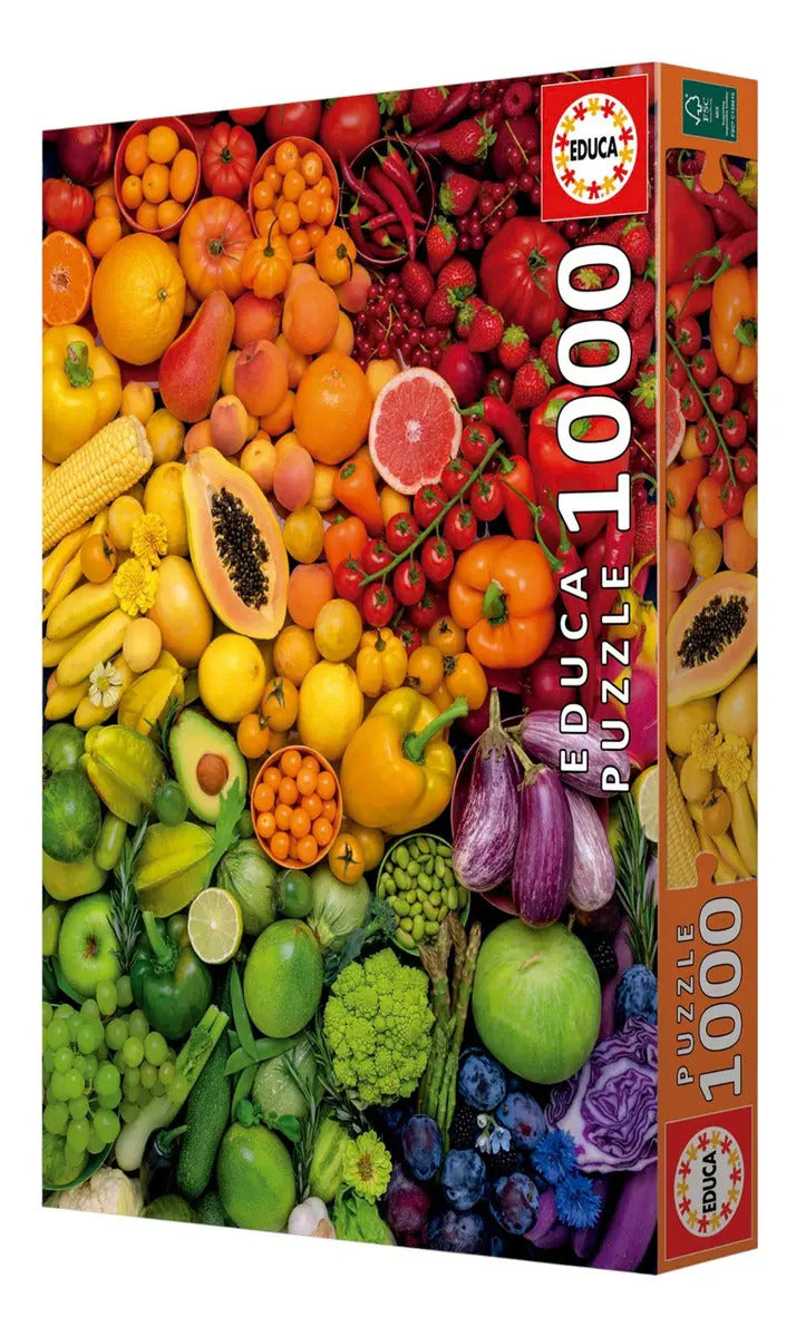 Rompecabezas 1000 Piezas Vitaminas Coloridas Educa