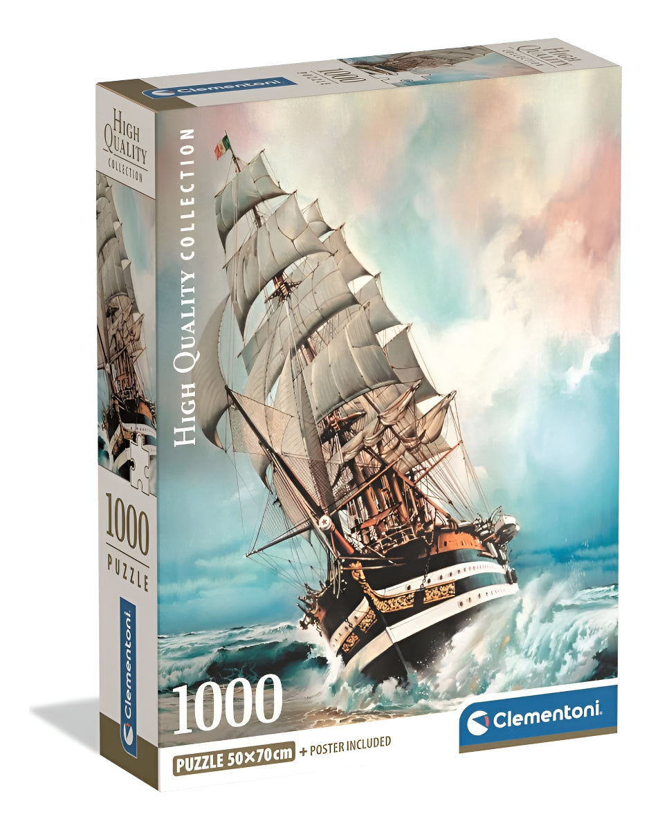 Rompecabezas Amerigo Vespucci Compact Clementoni 1000 Piezas