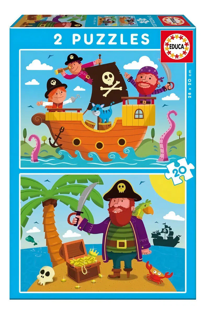 Rompecabezas infantil 40 piezas piratas Educa Borras para niños