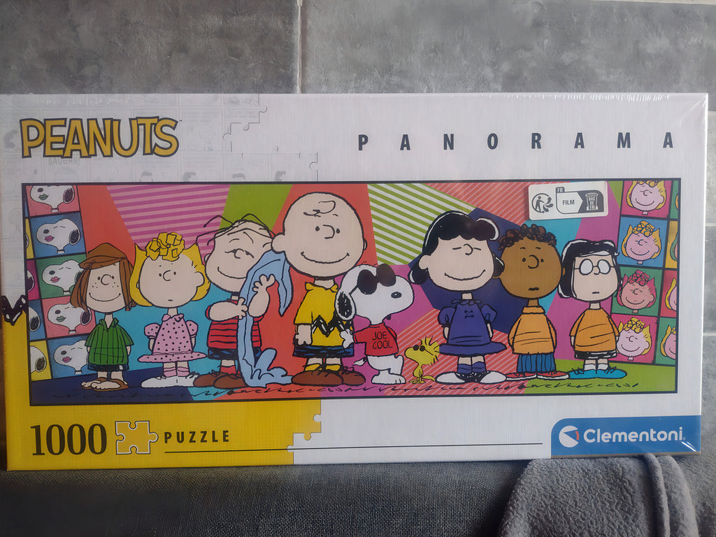 Rompecabezas Panorama Snoopy Y Pandilla 1000 Pz Clementoni