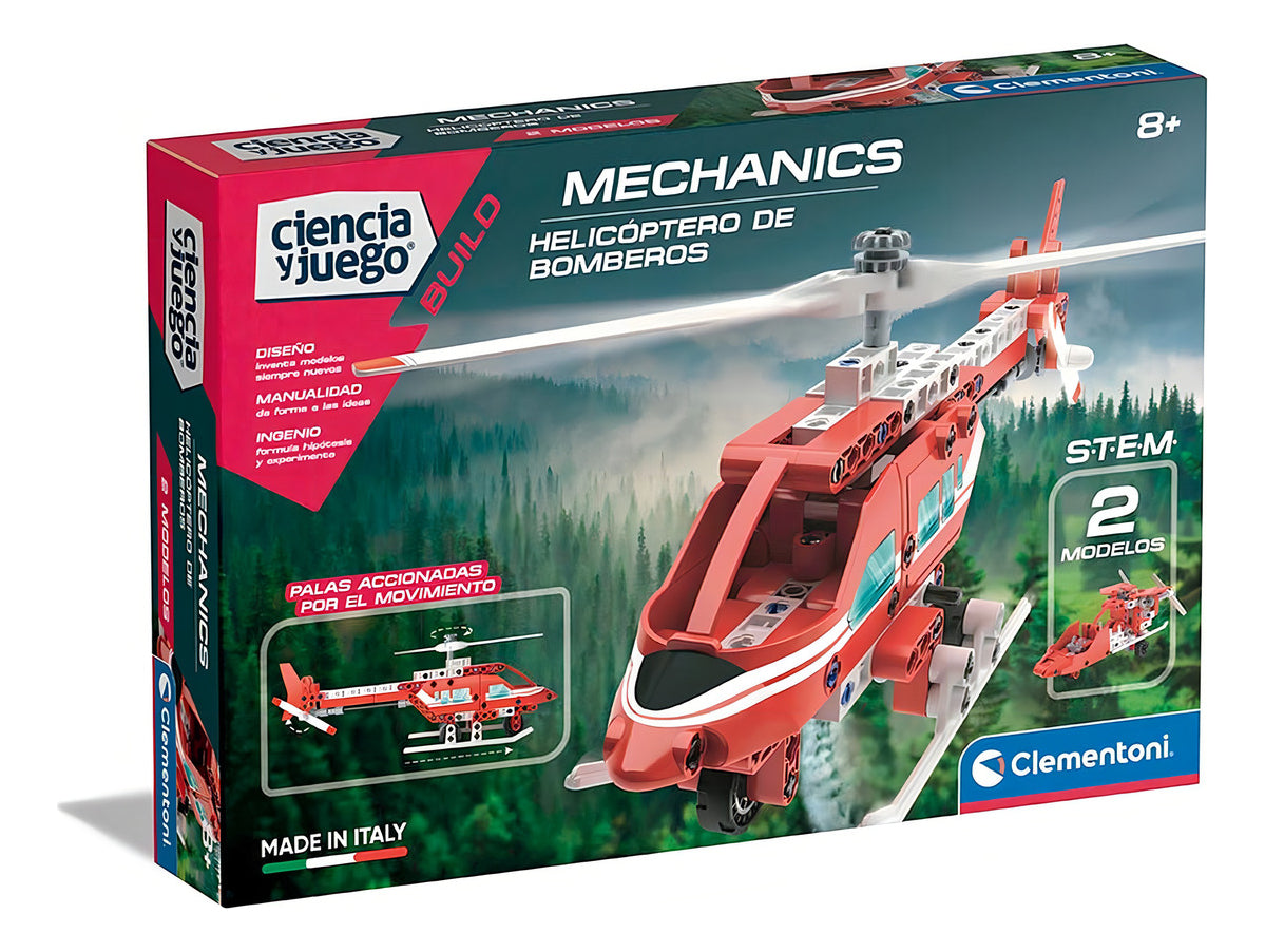 Clementoni Ciencia Y Juego Build - Helicóptero De Bomberos