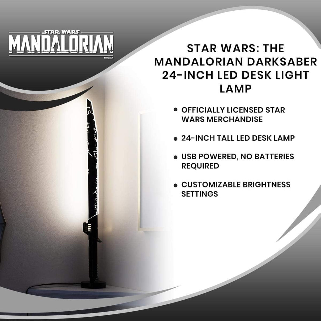 Mandalorian Star Wars Darksaber Lámpara Led De Mesa