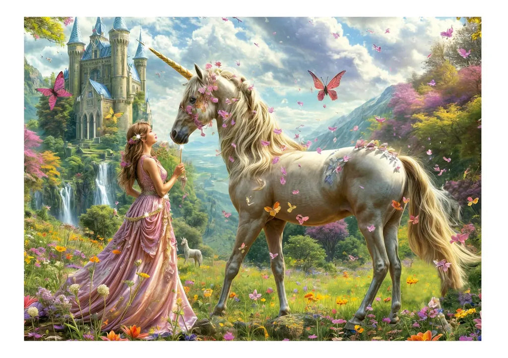 Rompecabezas 500 Piezas Hadas Unicornios Y Mariposas Educa